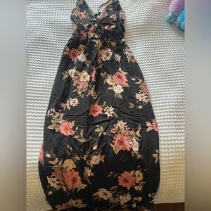 Flower long dress